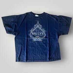 Size XL - Vintage 90’s Bally’s Las Vegas Casino Hotel Faded Black T Shirt VTG